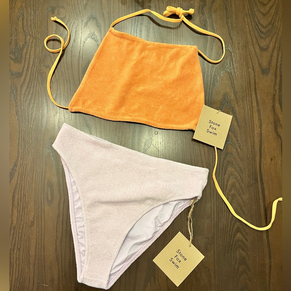 *NWT* Stone Fox Swim Terry Cloth Bikini Set